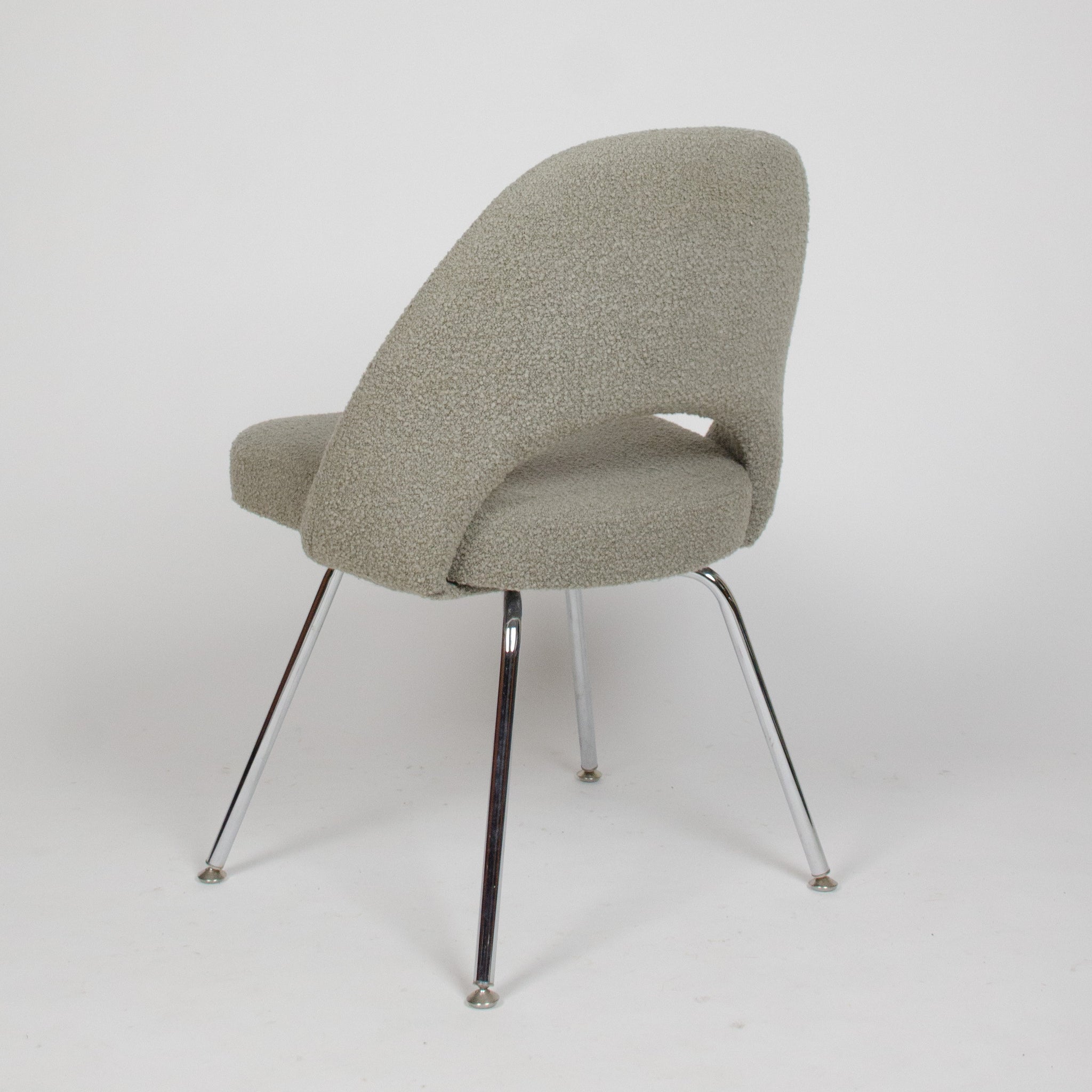 SOLD Knoll International Eero Saarinen Armless Executive Side Chair Metal Legs 2x