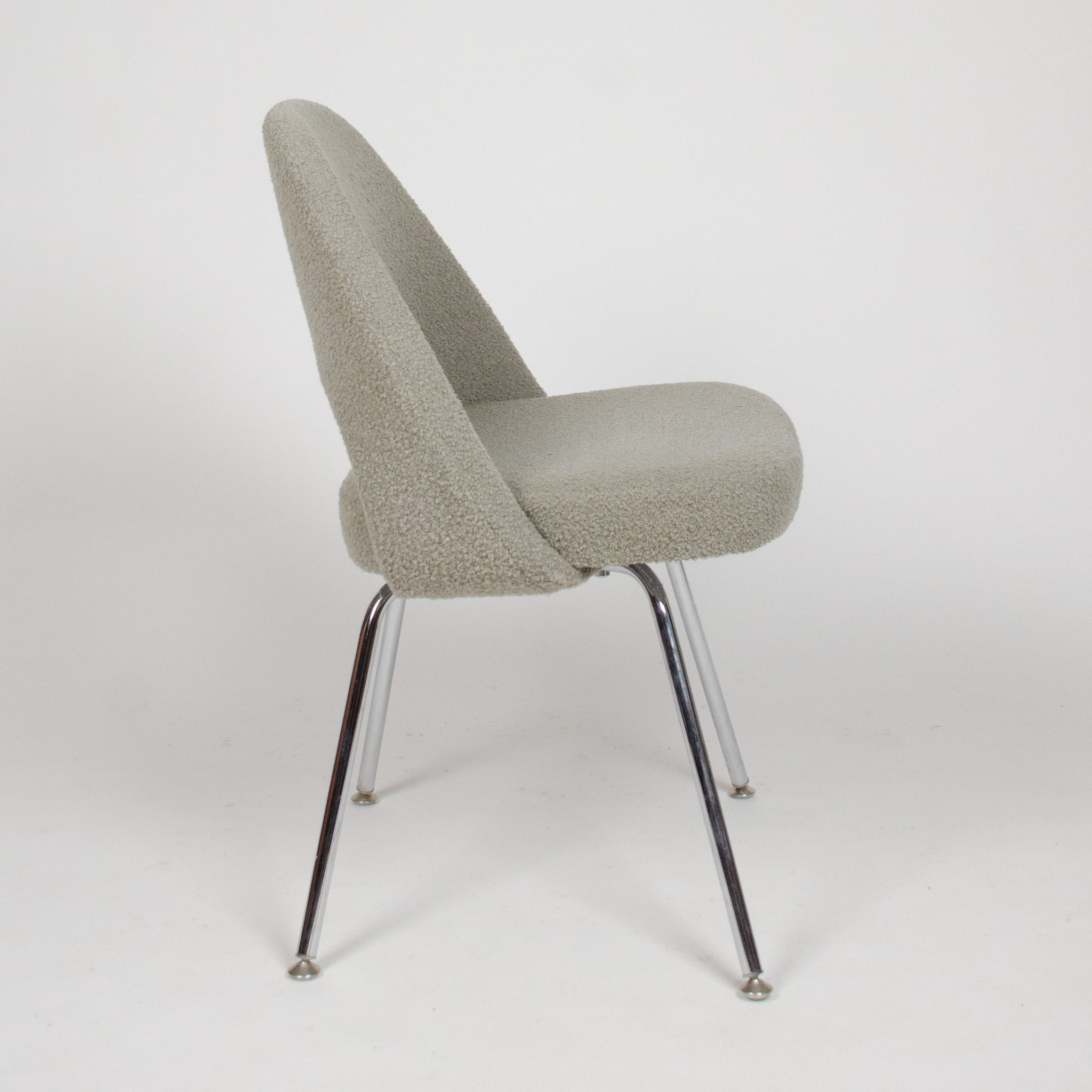 SOLD Knoll International Eero Saarinen Armless Executive Side Chair Metal Legs 2x