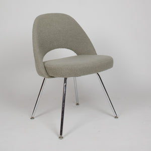 SOLD Knoll International Eero Saarinen Armless Executive Side Chair Metal Legs 2x