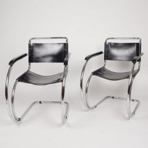 SOLD Knoll International Mies Van Der Rohe MR20 Armchairs Bauhaus Eames (1 pair)
