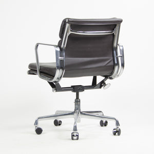 SOLD Herman Miller Eames Soft Pad Low Aluminum Group Chair Brown Leather 2000's 5x Available