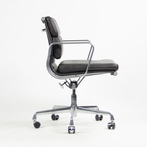 SOLD Herman Miller Eames Soft Pad Low Aluminum Group Chair Brown Leather 2000's 5x Available
