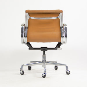 SOLD Herman Miller Eames 1987 Soft Pad Low Back Aluminum Group Chair Tan Leather 5x Available