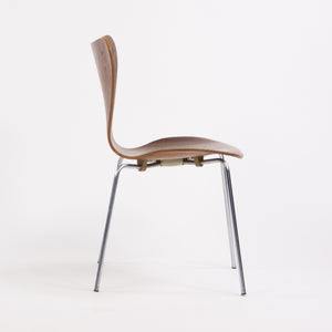 SOLD 1960's Vintage Fritz Hansen Set of Four Teak Arne Jacobsen Series 7 Dining Chairs Stackable