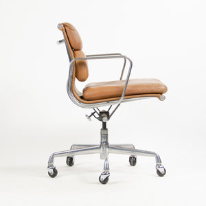 SOLD Herman Miller Eames 1987 Soft Pad Low Back Aluminum Group Chair Tan Leather 5x Available