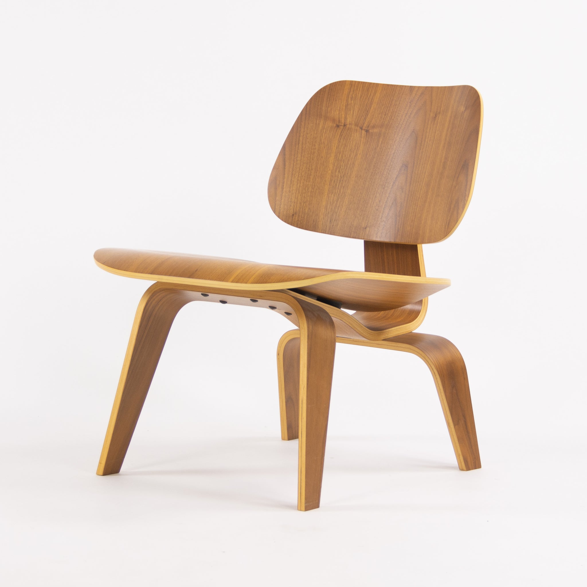 SOLD Herman Miller Eames 2006 LCW Plywood Lounge Chair with Walnut Veneer Finish