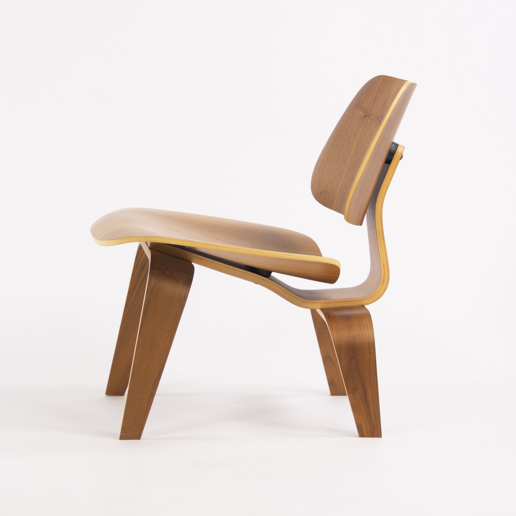 SOLD Herman Miller Eames 2006 LCW Plywood Lounge Chair with Walnut Veneer Finish