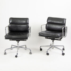 1990S Eames Soft Pad Management Chair By Charles And Ray Eames For Herman Miller Leather, Aluminum 8x Available
