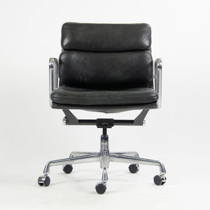 SOLD 1990S Eames Soft Pad Management Chair By Charles And Ray Eames For Herman Miller Leather, Aluminum 8x Available