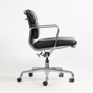 SOLD 1990S Eames Soft Pad Management Chair By Charles And Ray Eames For Herman Miller Leather, Aluminum 8x Available