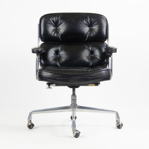 SOLD Black Eames Herman Miller Time Life Aluminum Group Chair 1970's