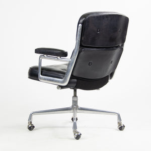SOLD Black Eames Herman Miller Time Life Aluminum Group Chair 1970's