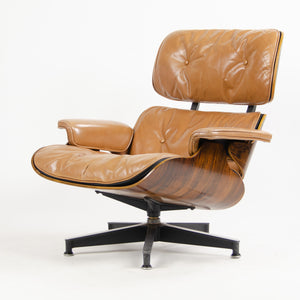 SOLD 1956 Herman Miller Eames Lounge Chair & Ottoman 670 671 Boot Glides Tan