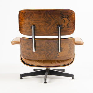 SOLD 1956 Herman Miller Eames Lounge Chair & Ottoman 670 671 Boot Glides Tan