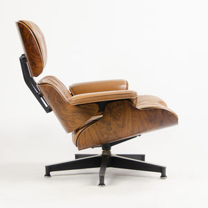 SOLD 1956 Herman Miller Eames Lounge Chair & Ottoman 670 671 Boot Glides Tan