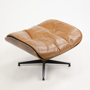 SOLD 1956 Herman Miller Eames Lounge Chair & Ottoman 670 671 Boot Glides Tan