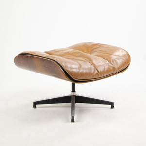 SOLD 1956 Herman Miller Eames Lounge Chair & Ottoman 670 671 Boot Glides Tan