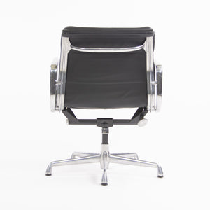 SOLD Herman Miller Eames Soft Pad Aluminum Group Chair Black Leather 2000s 4x Available