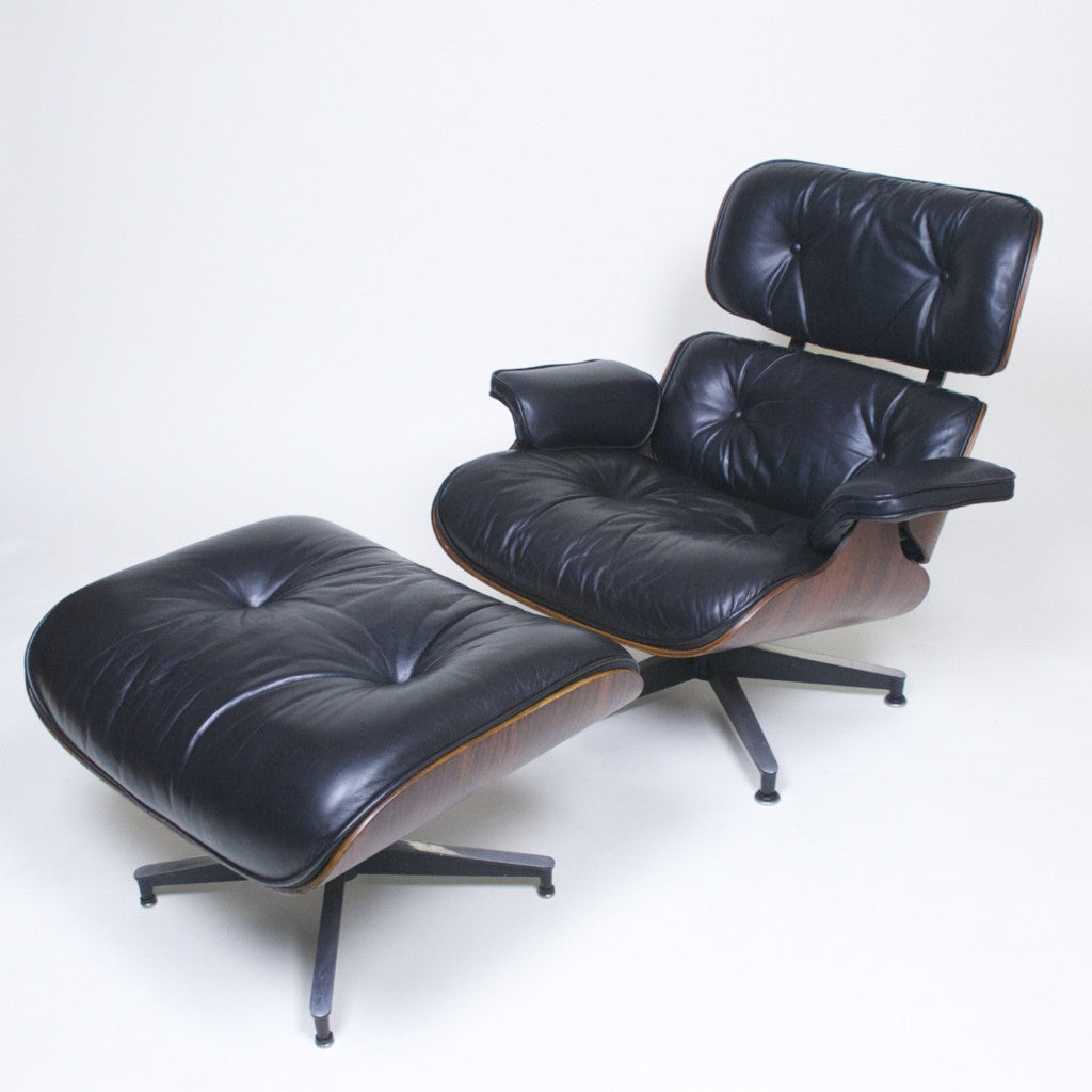 SOLD Herman Miller 1957 Eames Lounge Chair & Ottoman Rosewood 670 671