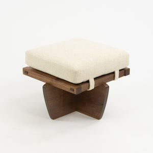 SOLD Mira Nakashima George Nakashima Woodworker Greenrock Ottoman / Stool in Black Walnut