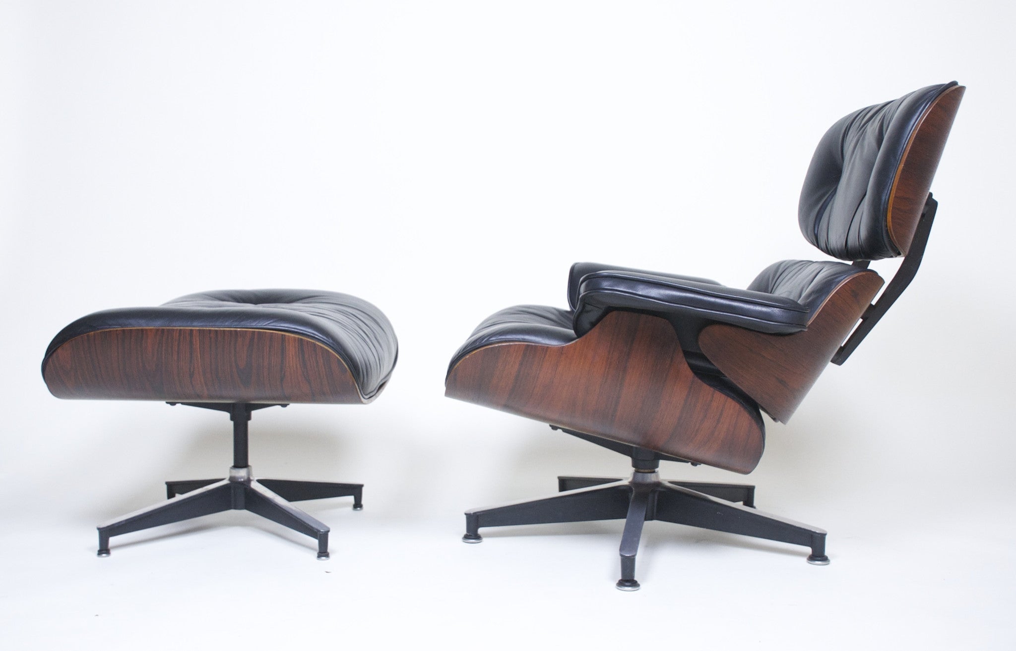 SOLD Herman Miller 1957 Eames Lounge Chair & Ottoman Rosewood 670 671