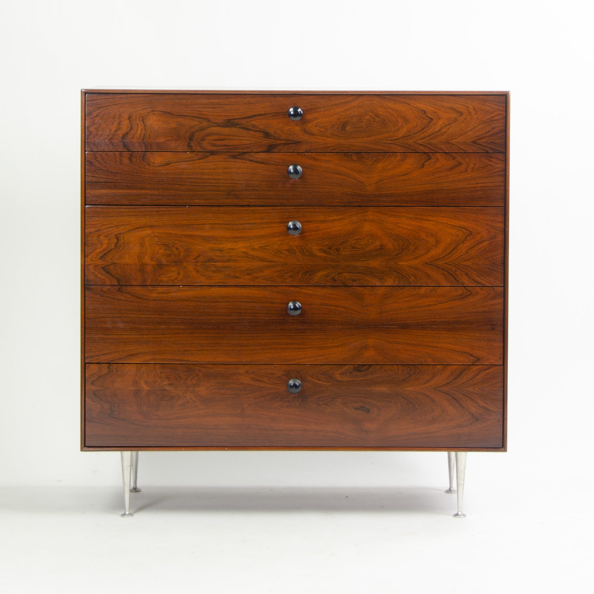 SOLD 1950's George Nelson Herman Miller Thin Edge Rosewood Dresser Cabinet Restored!