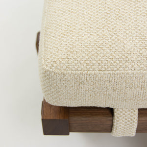SOLD Mira Nakashima George Nakashima Woodworker Greenrock Ottoman / Stool in Black Walnut