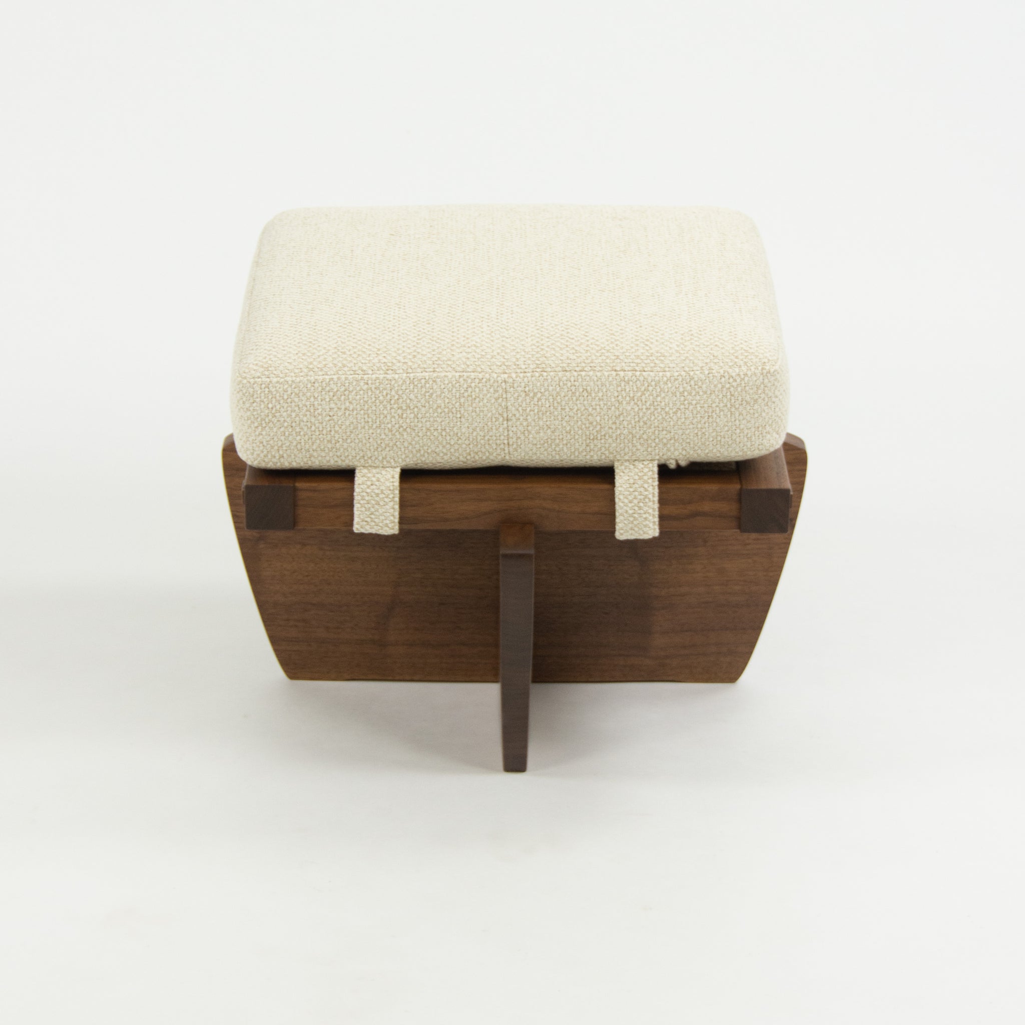 SOLD Mira Nakashima George Nakashima Woodworker Greenrock Ottoman / Stool in Black Walnut