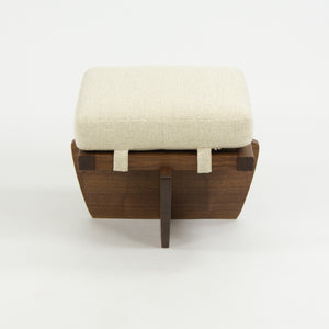 SOLD Mira Nakashima George Nakashima Woodworker Greenrock Ottoman / Stool in Black Walnut