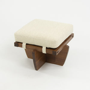 SOLD Mira Nakashima George Nakashima Woodworker Greenrock Ottoman / Stool in Black Walnut