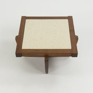 SOLD Mira Nakashima George Nakashima Woodworker Greenrock Ottoman / Stool in Black Walnut