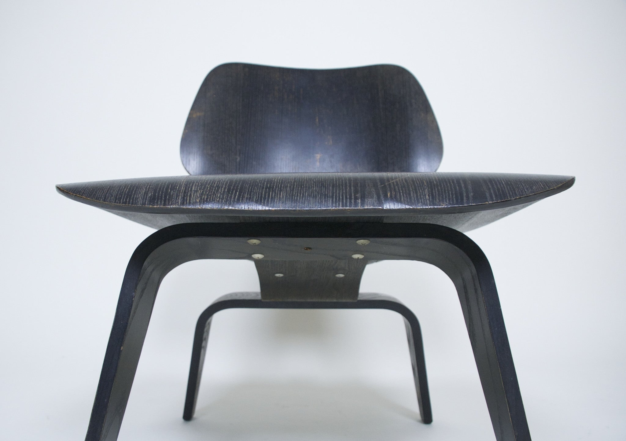 SOLD Eames Evans Herman Miller Early 40's 50's LCW Original Black Aniline Dye