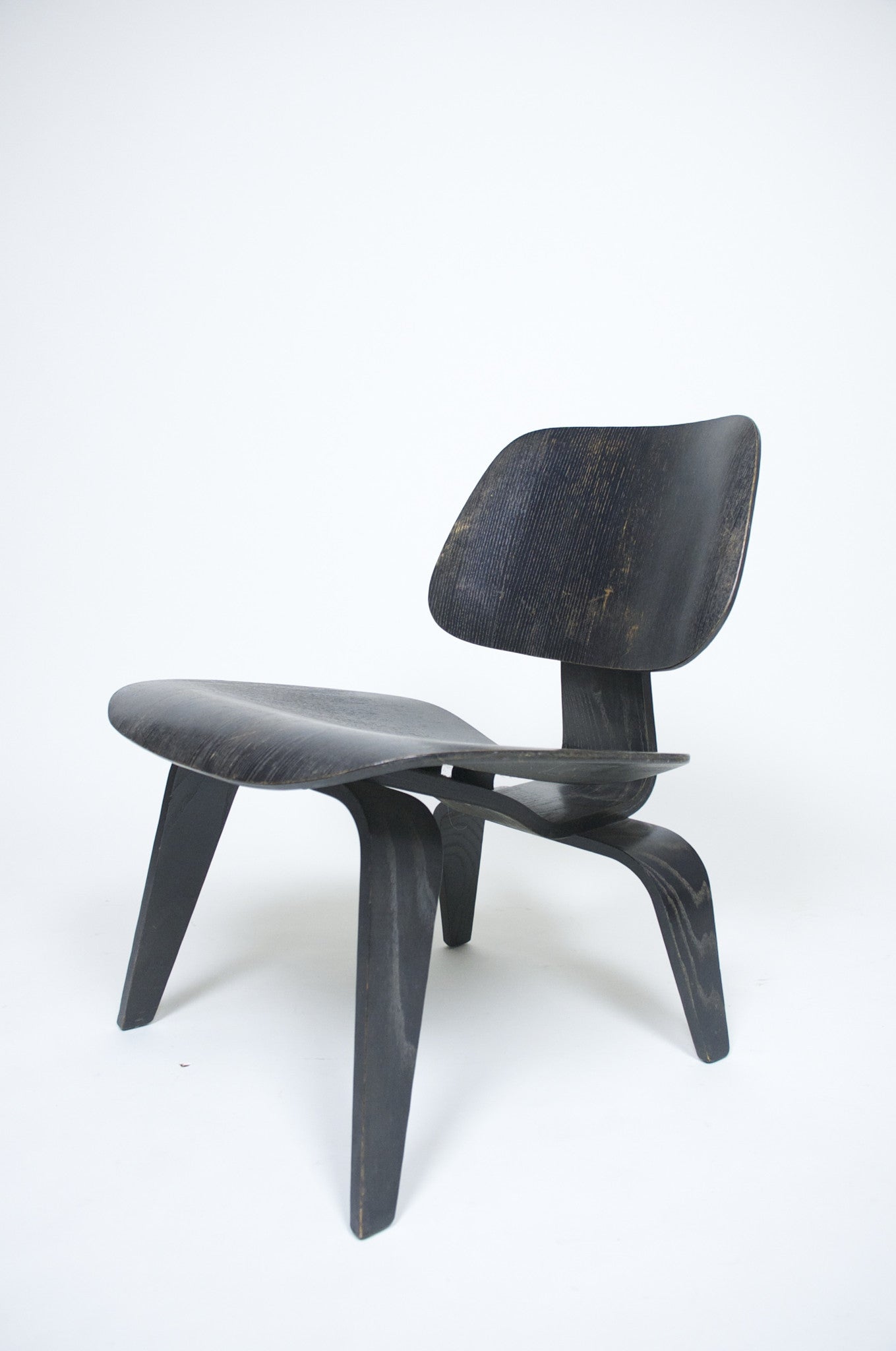 SOLD Eames Evans Herman Miller Early 40's 50's LCW Original Black Aniline Dye