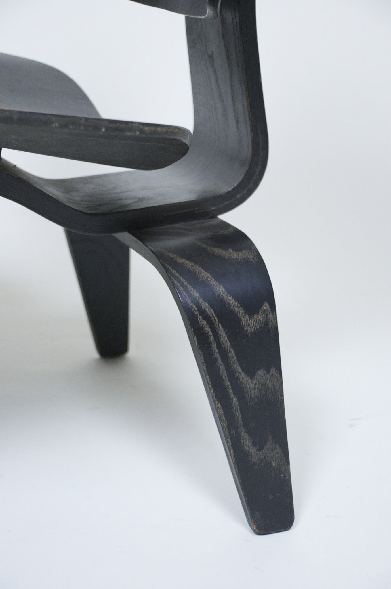 SOLD Eames Evans Herman Miller Early 40's 50's LCW Original Black Aniline Dye