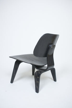 SOLD Eames Evans Herman Miller Early 40's 50's LCW Original Black Aniline Dye