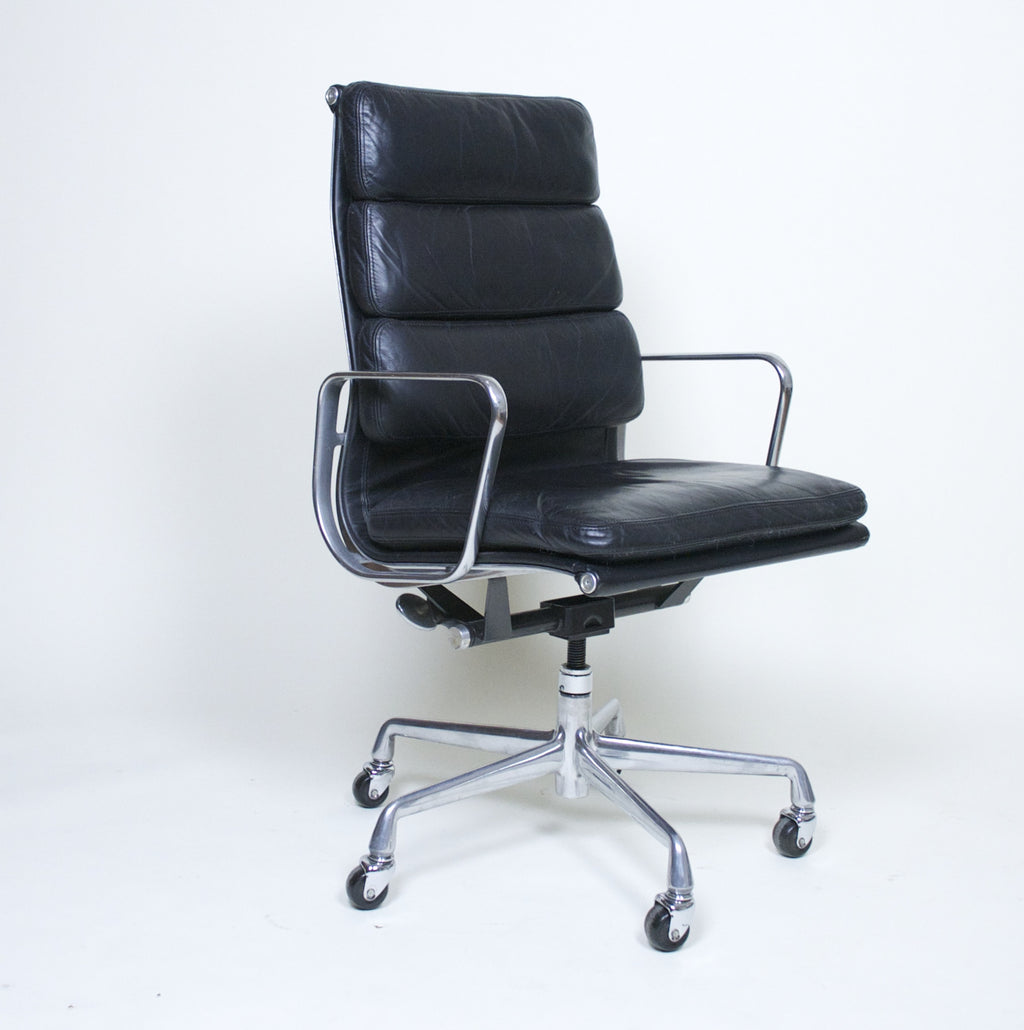 SOLD Eames Herman Miller Soft Pad High Back Aluminum Group Executive Chair