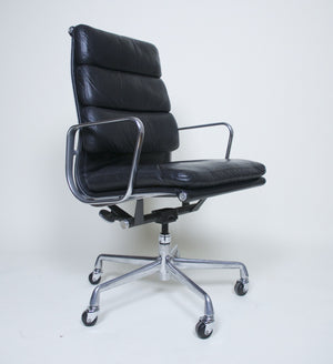 SOLD Eames Herman Miller Soft Pad High Back Aluminum Group Executive Chair