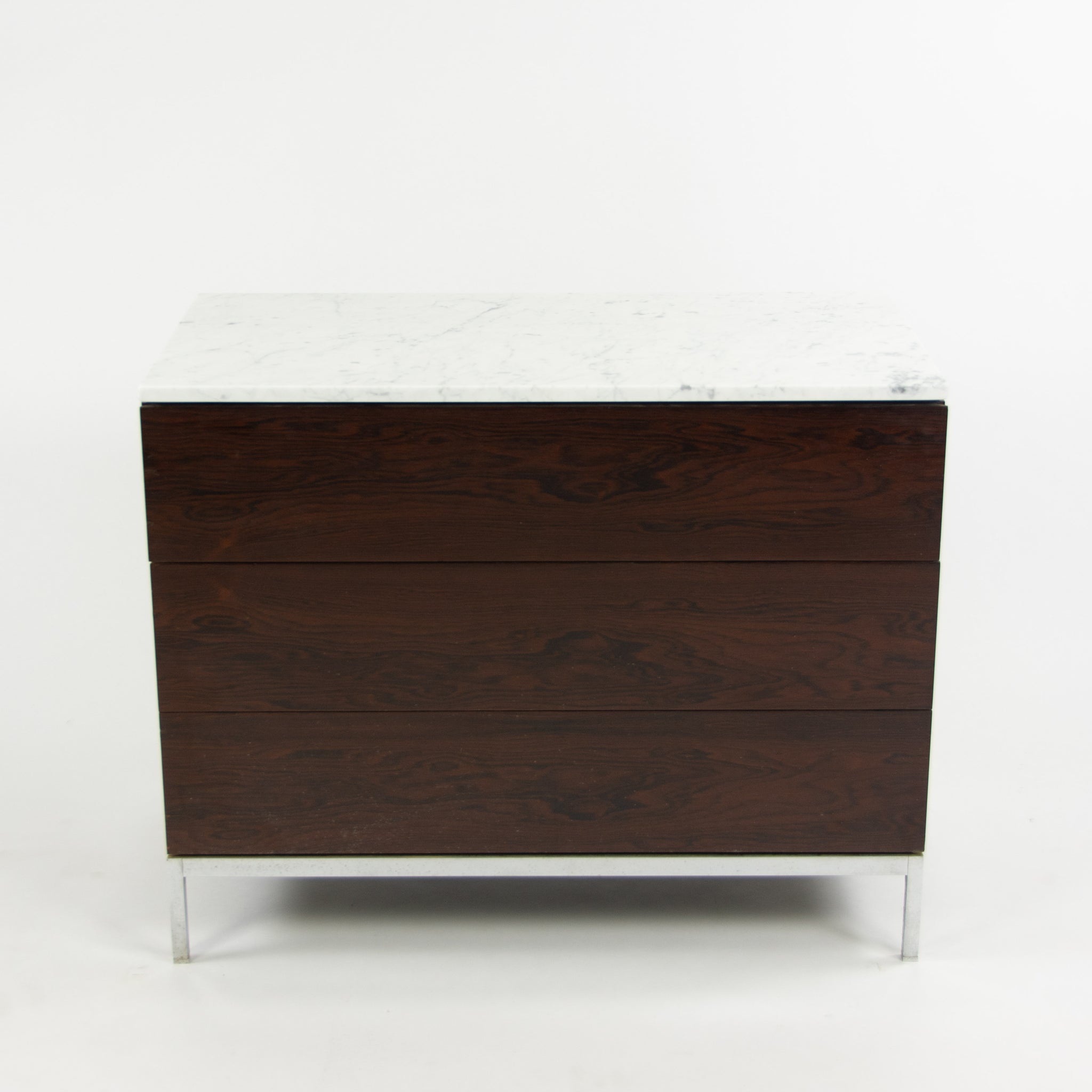 SOLD 1950's Rare Florence Knoll Vintage Rosewood and Marble Credenza Cabinet Dresser