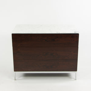 SOLD 1950's Rare Florence Knoll Vintage Rosewood and Marble Credenza Cabinet Dresser