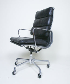 SOLD Eames Herman Miller Soft Pad High Back Aluminum Group Executive Chair