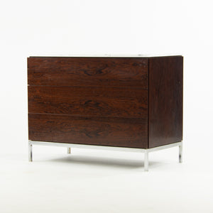 SOLD 1950's Rare Florence Knoll Vintage Rosewood and Marble Credenza Cabinet Dresser