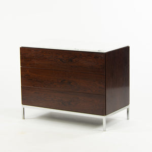 SOLD 1950's Rare Florence Knoll Vintage Rosewood and Marble Credenza Cabinet Dresser