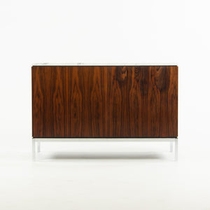 SOLD Florence Knoll Vintage Rosewood and Marble Credenza Cabinet Sideboard Finished Back