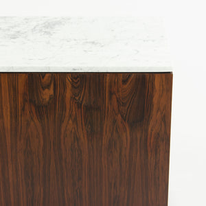 SOLD Florence Knoll Vintage Rosewood and Marble Credenza Cabinet Sideboard Finished Back