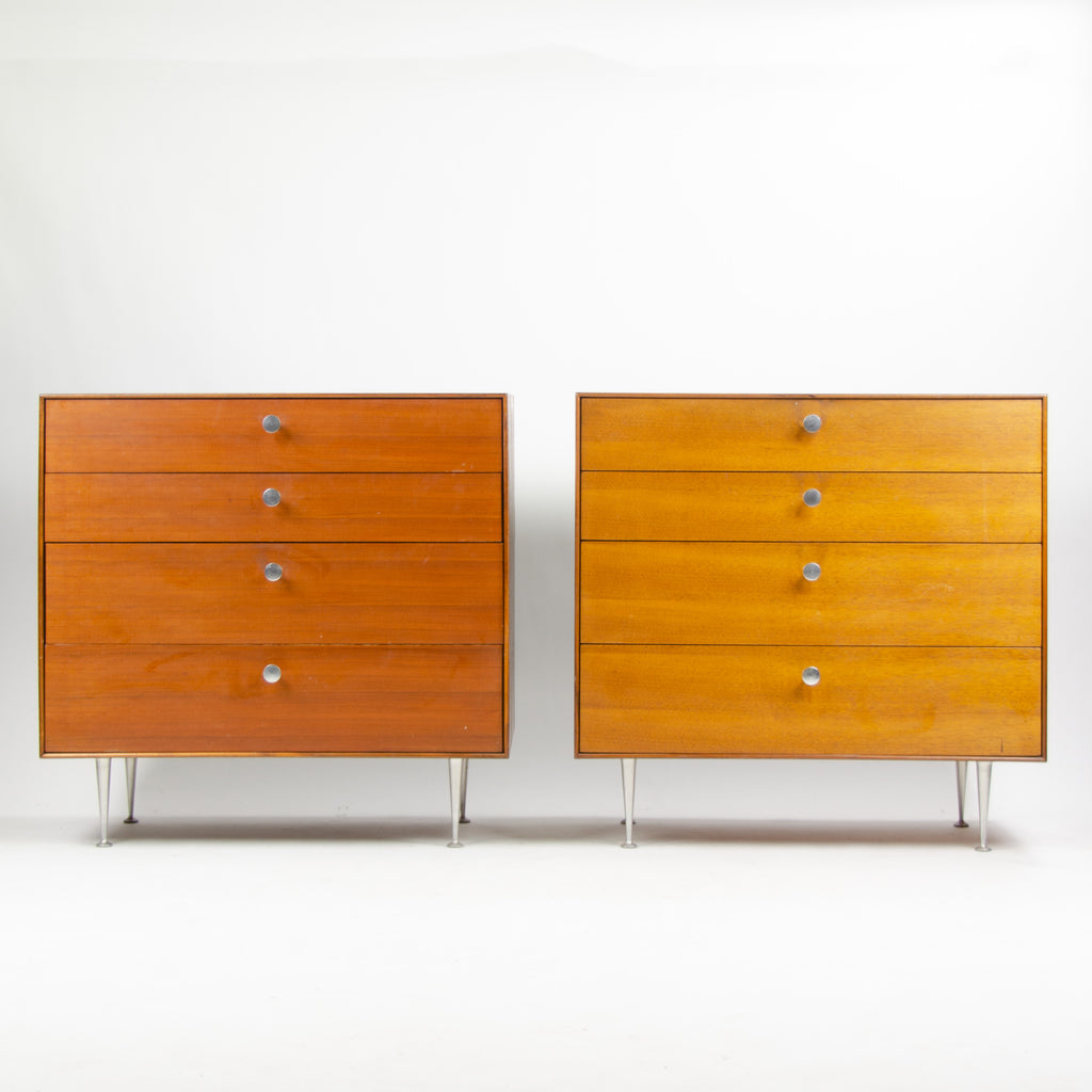 SOLD 1950s George Nelson Herman Miller Thin Edge Dresser Cabinet 2x Available