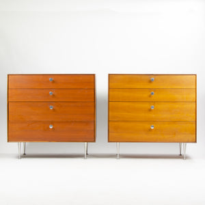 SOLD 1950s George Nelson Herman Miller Thin Edge Dresser Cabinet 2x Available