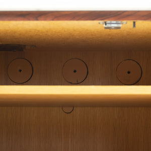 SOLD Florence Knoll Vintage Rosewood and Marble Credenza Cabinet Sideboard Finished Back