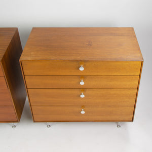 SOLD 1950s George Nelson Herman Miller Thin Edge Dresser Cabinet 2x Available
