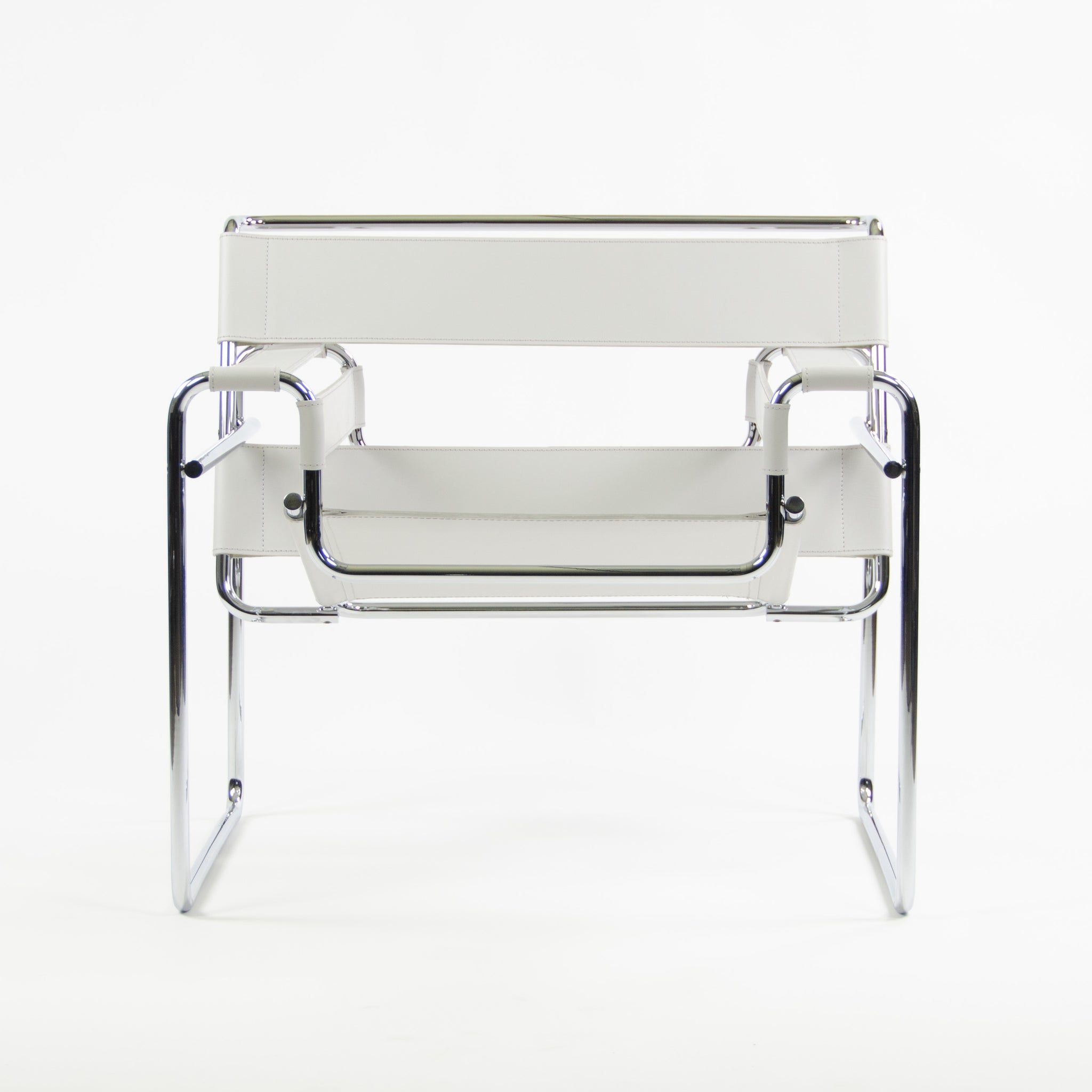 SOLD Brand New In Box Knoll Marcel Breuer Wassily Chair B3 White Leather 2x