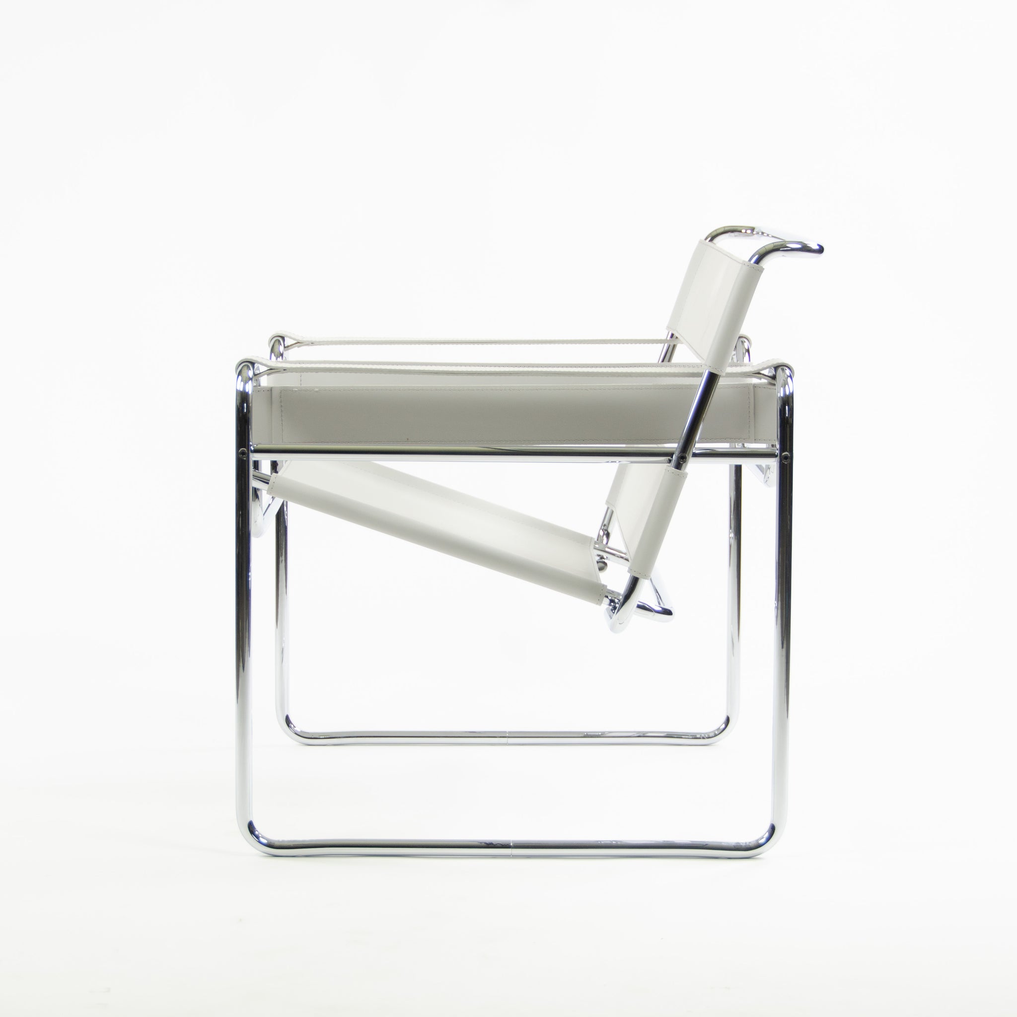 SOLD Brand New In Box Knoll Marcel Breuer Wassily Chair B3 White Leather 2x